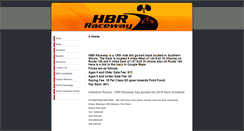 Desktop Screenshot of hbrraceway.com